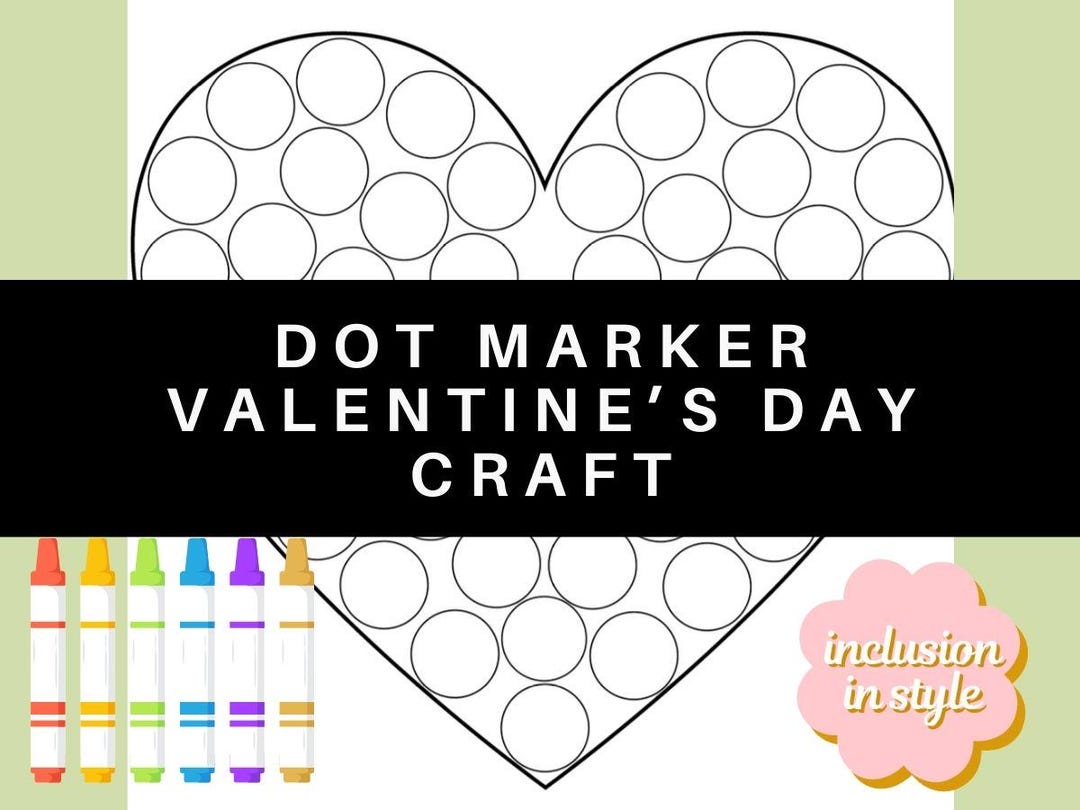 Valentine’s Day Dot Marker Page – "jesus Loves Me" Heart - Etsy