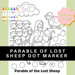 Parable of the Lost Sheep Dot Marker Activity | Bible Story Craft