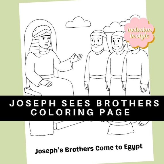 Bible Coloring Pages Joseph And His Brothers