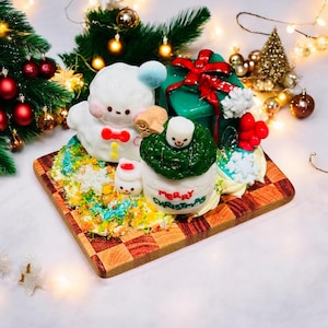 Christmas Magnet Gifts, Christmas Cute Decors  |  Fake Food Christmas Ornaments, Charcuterie ornament, Refrigerator magnets