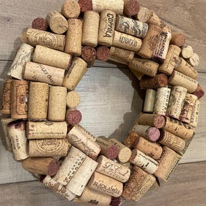 Wine cork wreath (13 inches)