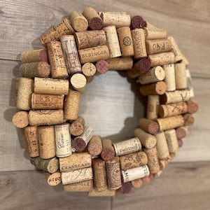 Wine cork wreath (13 inches)