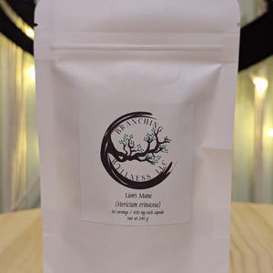 Integratori in capsule di criniera di leone