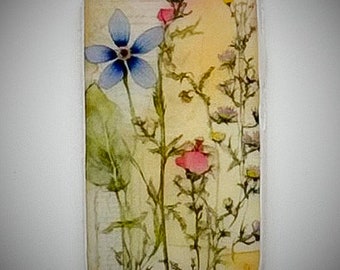 Wildflowers 1 x 2 inch rectangle