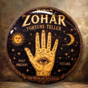 Zohar Polymer Clay Cabochon - Handmade Resin Art 35mm round