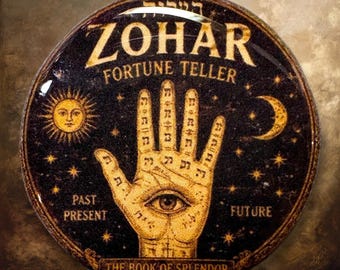 Zohar Polymer Clay Cabochon - Handmade Resin Art 35mm round