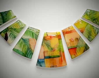 Collier tropical (7 pcs) 5 1/2 x 2 pouces