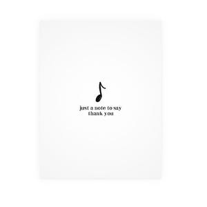 Cartão de agradecimento | Música, Músico, Banda, Guitarra, Piano, Cartão de felicitações físico