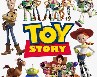Toy Story, Clipart Bundle: Buzz, Woody & seine Freunde - HD PNG Dateien (Digitaler Download)