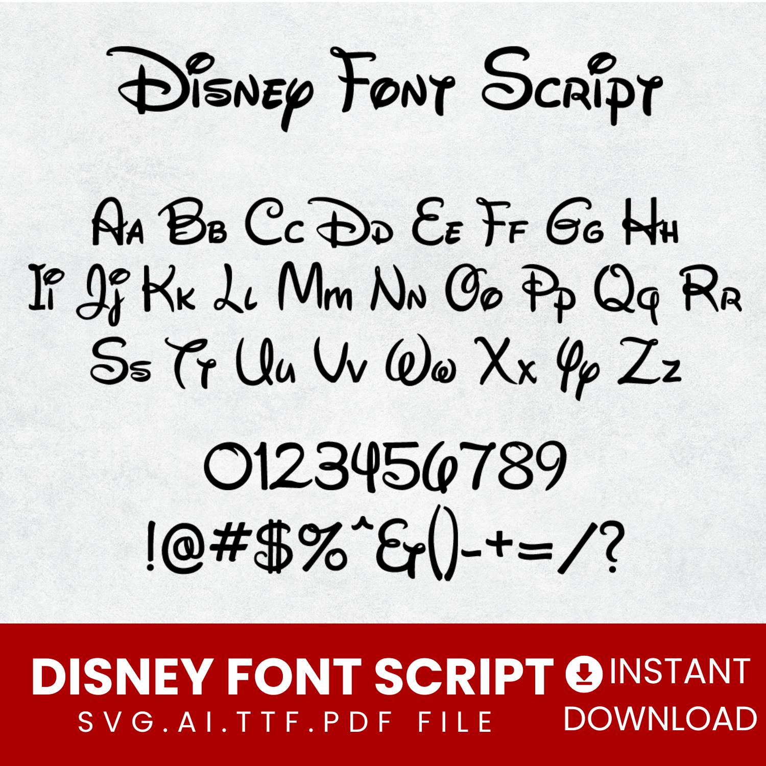 Lisney Script Font Disney Font Svg Walt Disney Font Svg Disney Font Ttf Disney Etsy