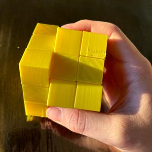 Rubix Cube, Detailed cool, 3D Printed, Turning Glow In The Dark/ Non Glow In The Dark