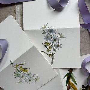 Handpainted Cards, Australian Botanicals, Christmas Cards, Australian native cards