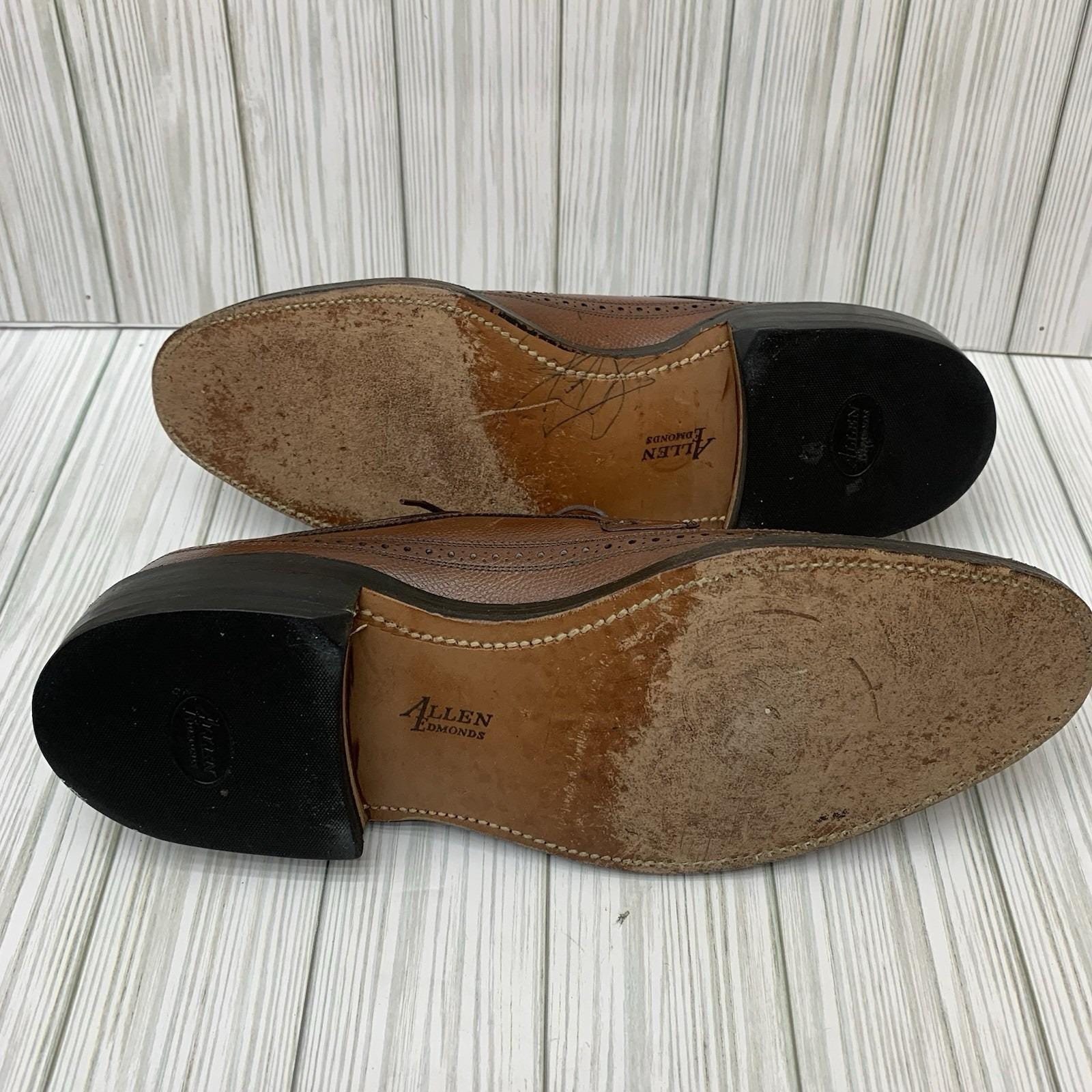 VTG Allen Edmonds 9157 Macneil Brown Pebbled Leather Wingtip