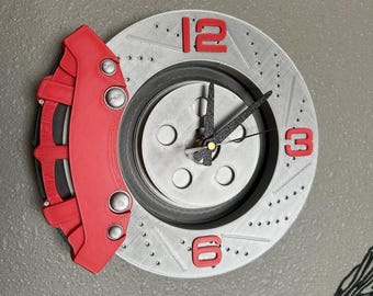 ブレーキローターとキャリパーの時計自動車の壁装飾 - Etsy 日本
