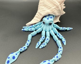 Articulating Squid with Magnetic Shell