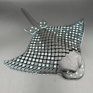 Spotted Eagle Ray Mesh Flowing Articulated 3D Print