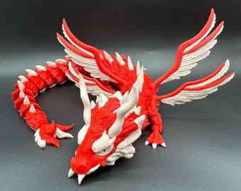 Skyborne Majesty Dragon 3D Printed Articulated