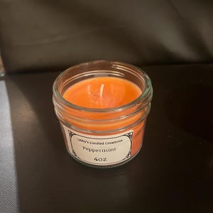 4oz Peppermint Candle