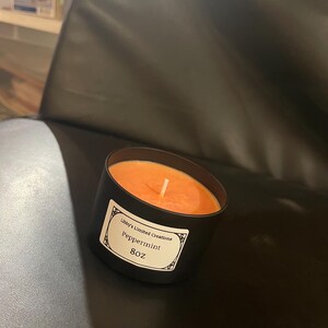 8oz Peppermint Candle