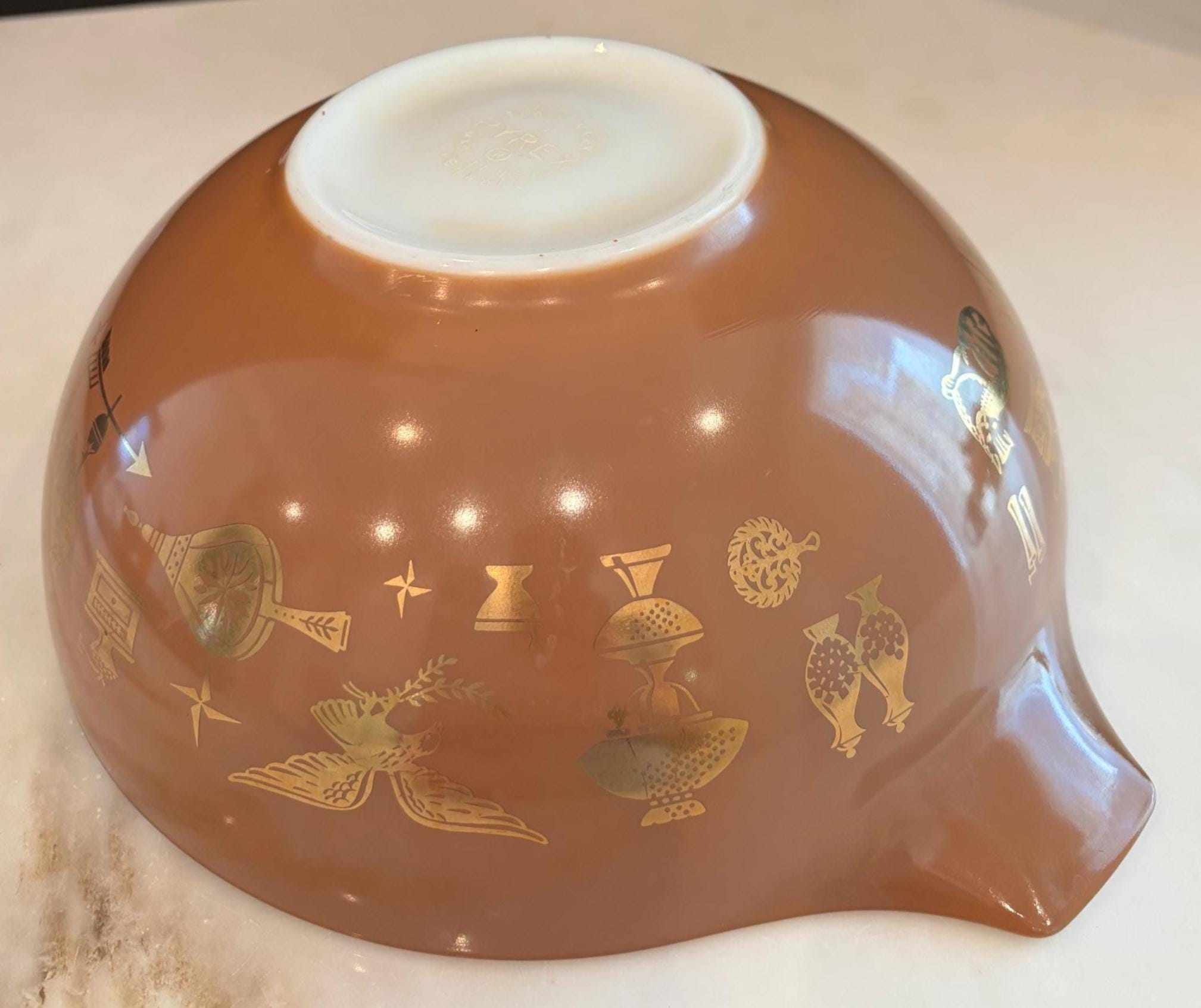 ヴィンテージ パイレックス アーリーアメリカン ミキシングボウル：22K