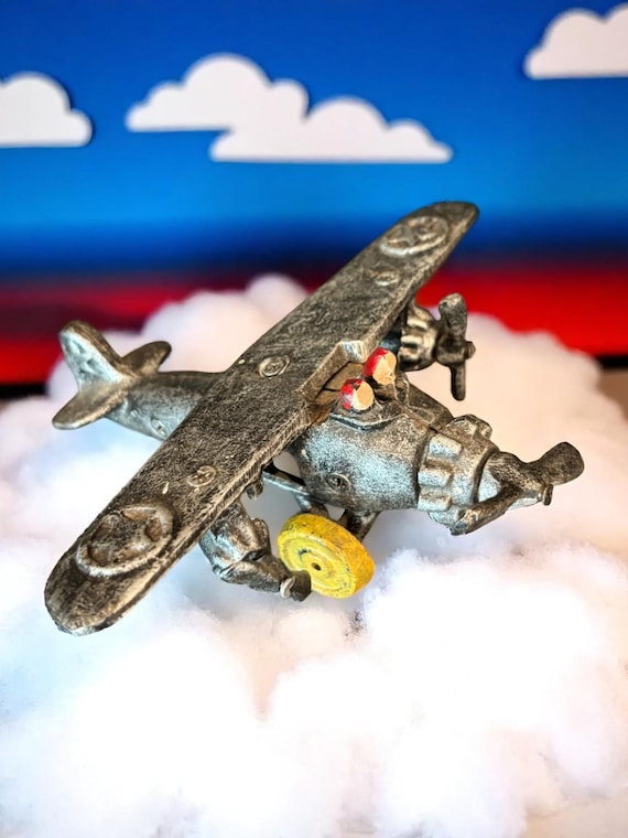 Cast Iron Airplane Vintage American-style Plane Decor Rustic