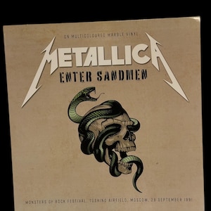 Metallica - Enter Sandman - Vinil Marmorizado RARO - Monsters of Rock Moscou 1991