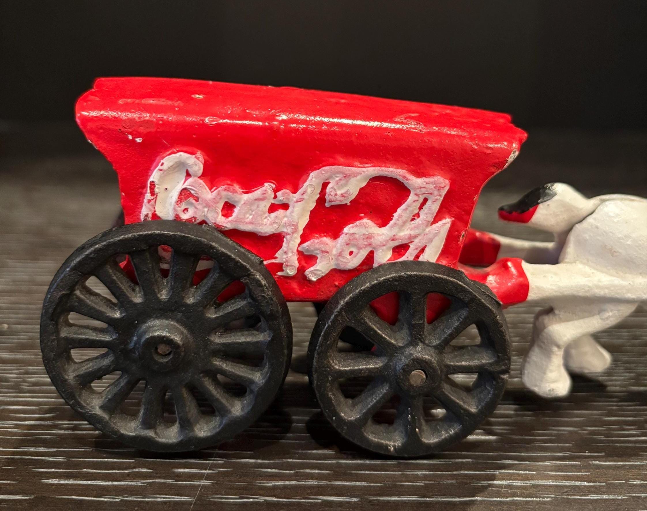 ヴィンテージ コカ・コーラ 鋳鉄製馬車 – ミッドセンチュリー