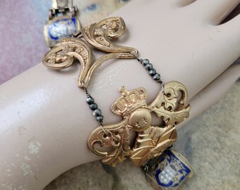 Crests & Crowns French Statement Bracelet