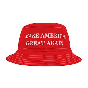Make America Great Again Bucket Hat, MAGA Bucket Hat, Trump Red MAGA Hat, Red MAGA Hat, Make America Great Again Hat, Trump 2024