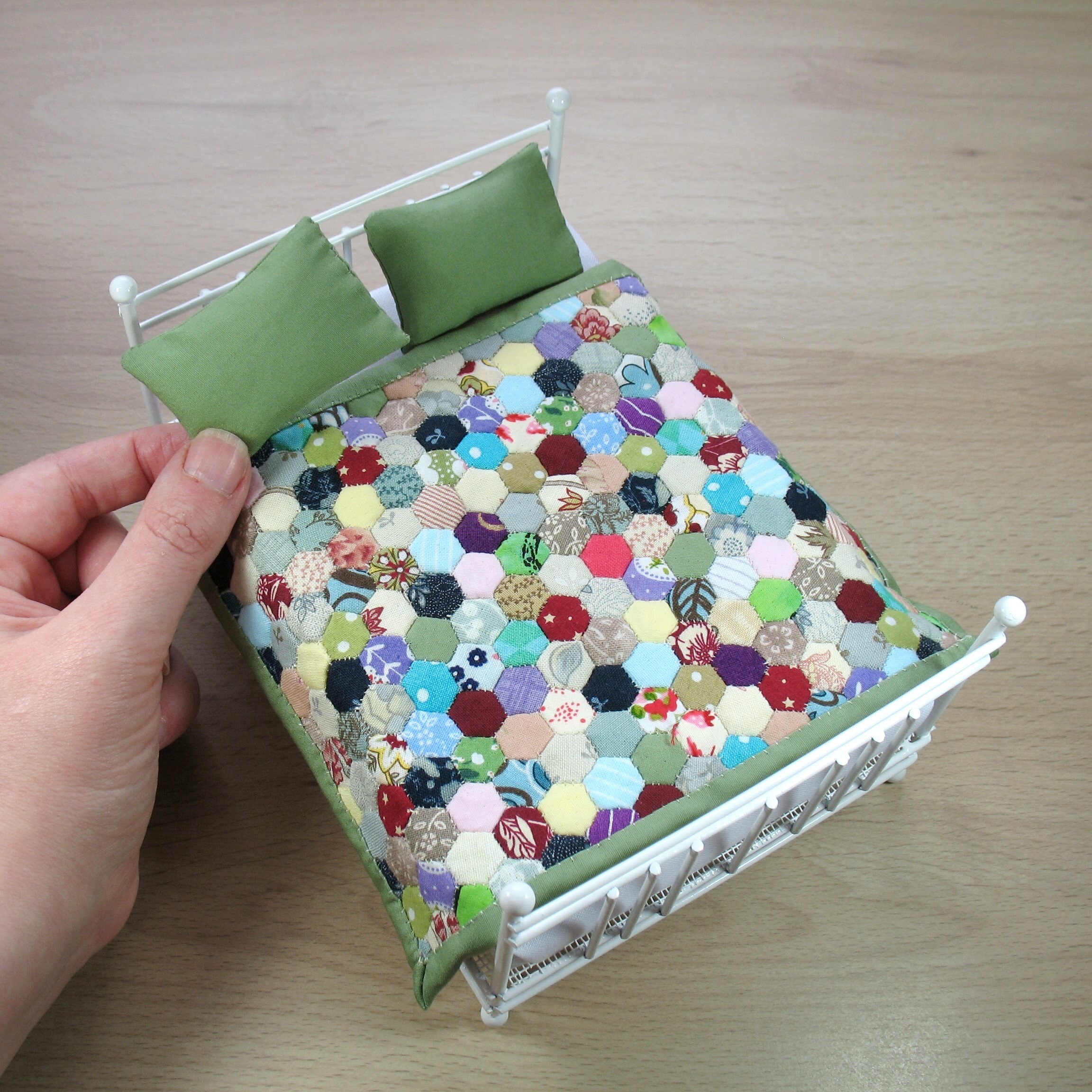 double quilt and pillows