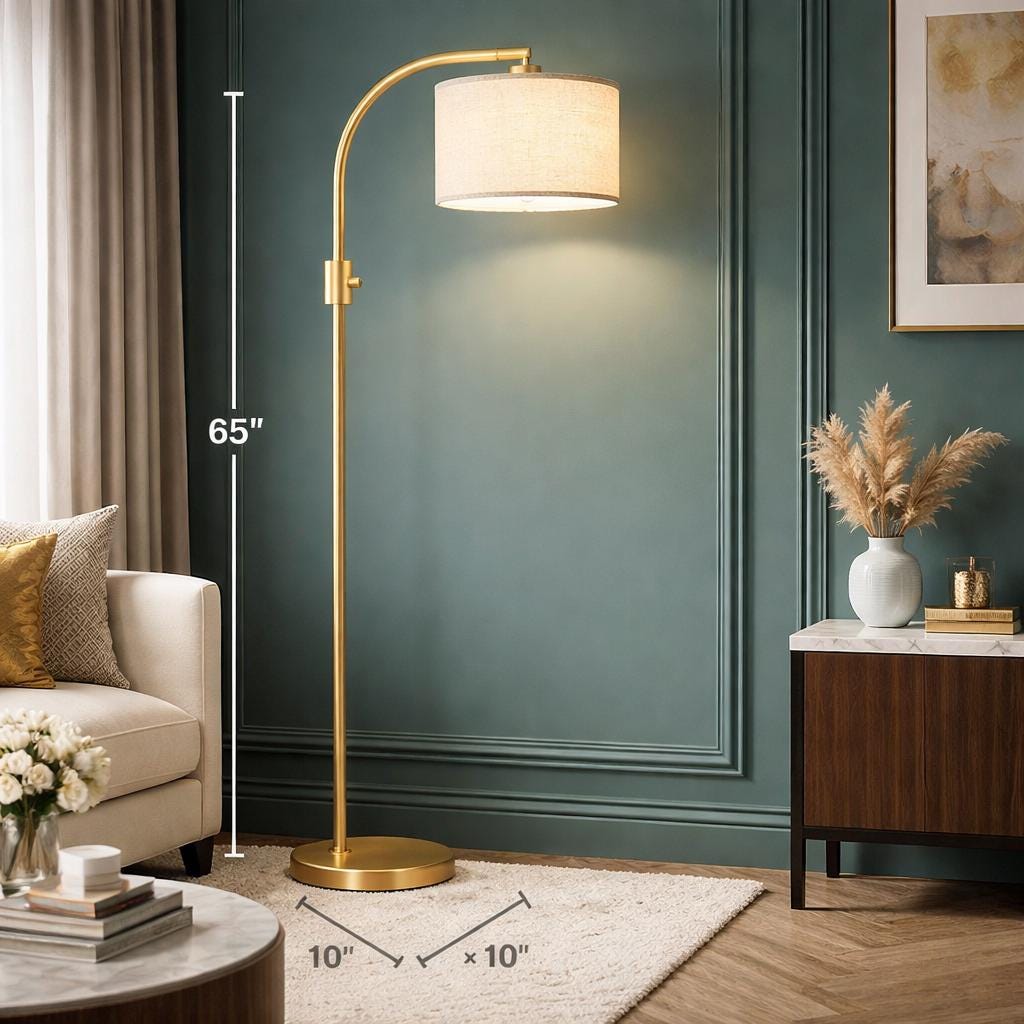 Arc Floor Lamp Goldnull