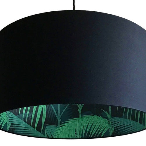 Cole & Son Palm Jungle Wallpaper Lampshade With Gold Lining Etsy