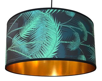 Paralume per carta da parati Cole & Son Palm Jungle con rivestimento dorato