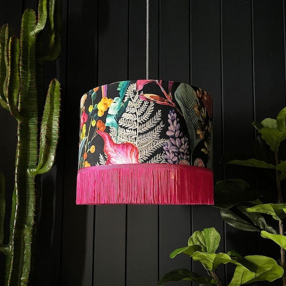 Bright 2024 pink lampshade