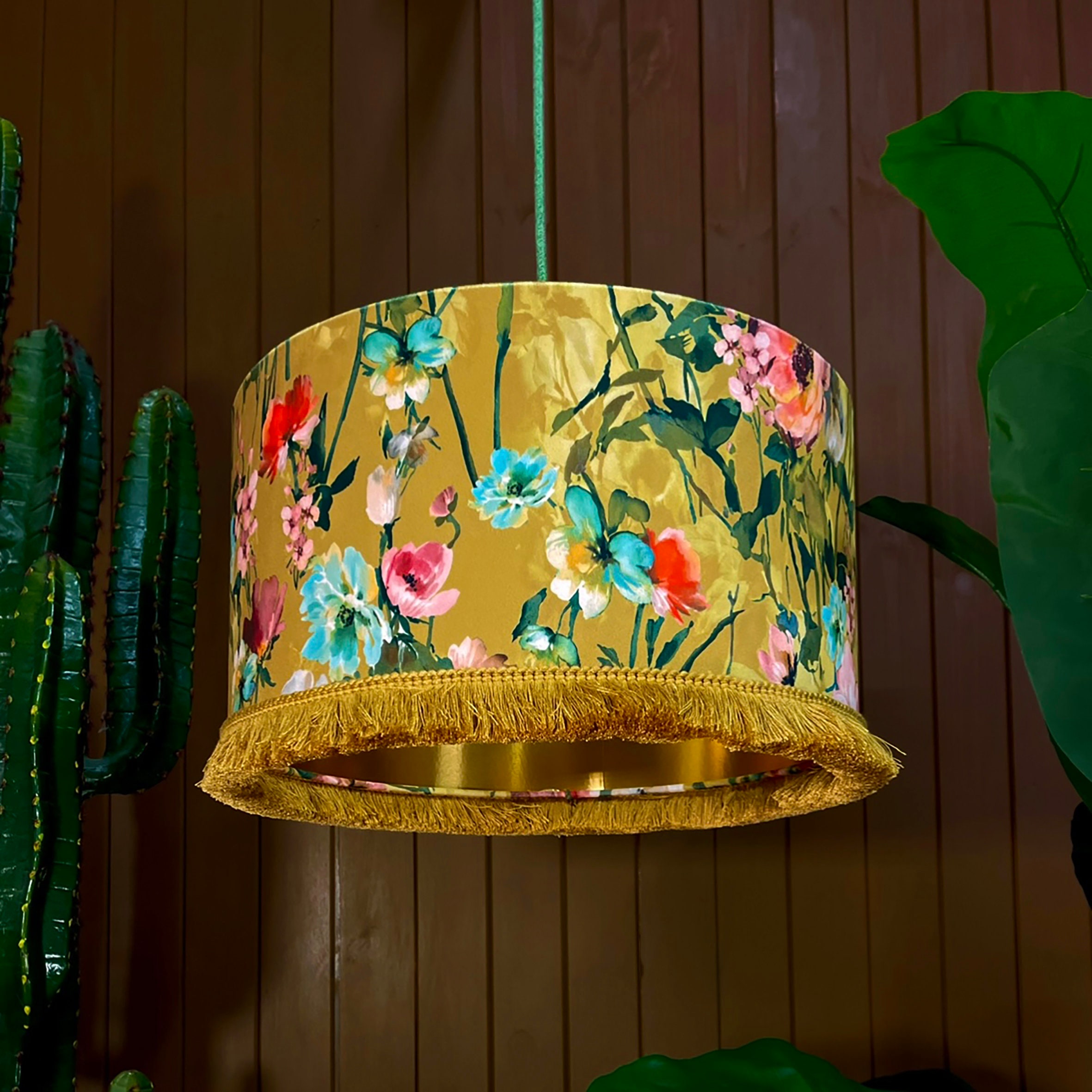 Fringed ceiling light shades deals