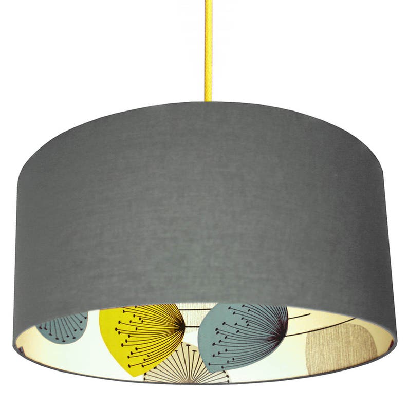 Fabric Blue Yellow 8 20cm Lampshade Made From Sanderson