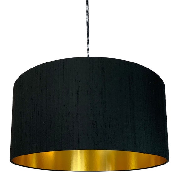 Black lampshade gold sale lining