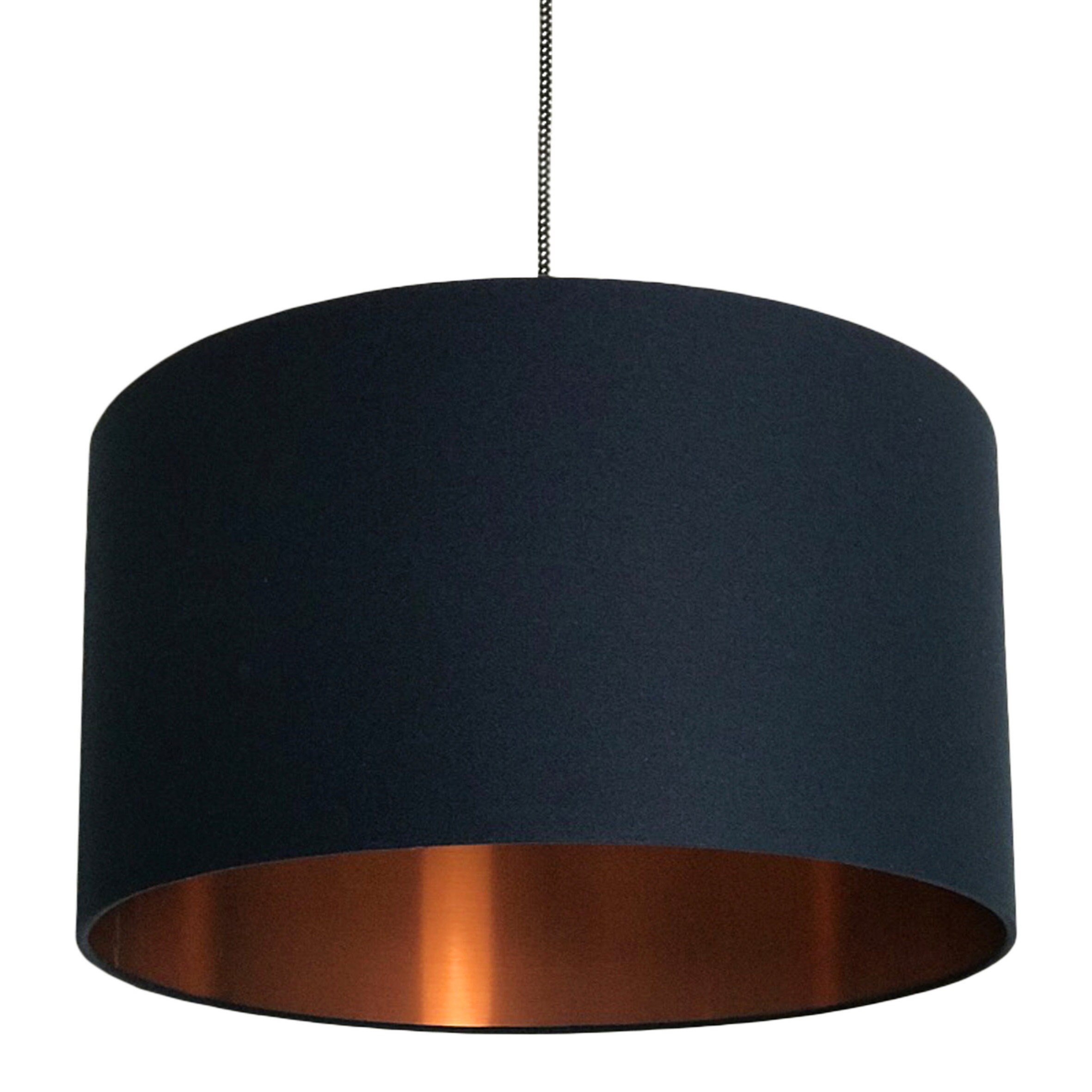 Navy and cheap grey lampshade