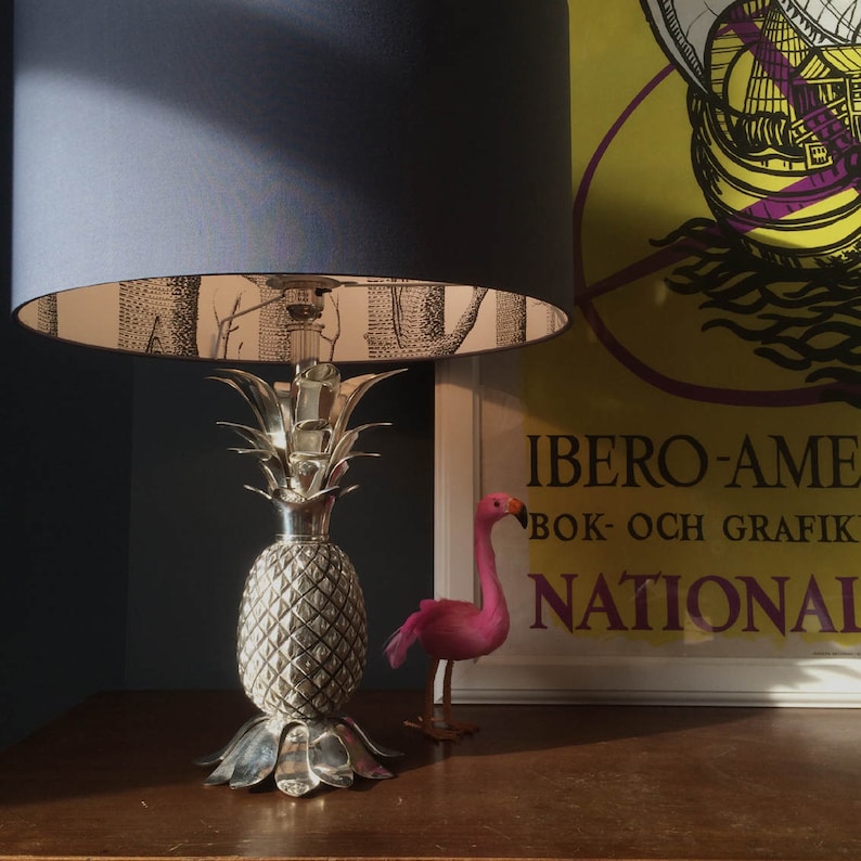Cole Son The Woods Silhouette Lampshade In Slate Grey Image 0