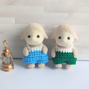 Baby Beret(with Ear Hole)& Romper Set for Calico Critters/Sylvanian Families image 4