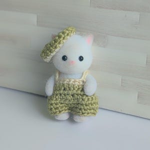 Baby Beret(with Ear Hole)& Romper Set for Calico Critters/Sylvanian Families image 2