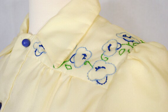 1960s Embroidered Mini Dress - mod micro mini dre… - image 2