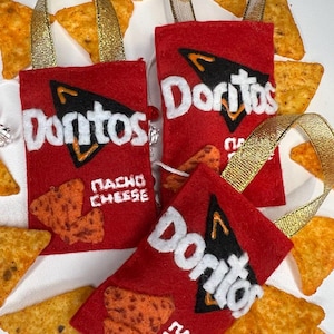 Handmade mini felt Doritos Chips ornament/trinket