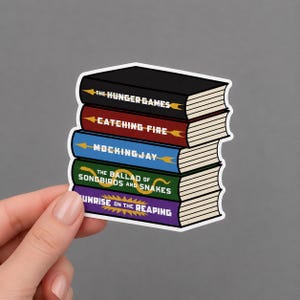 Stapelsticker boek The Hunger Games | Sticker Hongerspelen | Kiss-cut sticker