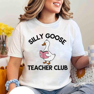 Silly Goose Teacher Comfort Colors Shirt, Silly Goose Shirt,Cute Back to School Tee,Teachers Team Gift,Funny Elementary School Teacher Shirt