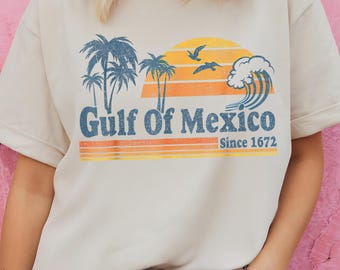 Gulf of Mexico Shirt, Gulf Coast Shirt, Mississippi Florida Beach Lover T-Shirt Gift, Trendy Gulf of Mexico T-Shirt, Mexico Lover Shirt