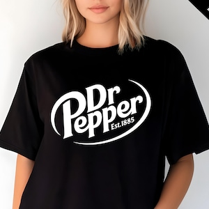 Shirt Dr Pepper Est 1885, shirt Dr Pepper Soda Lover, trendy Dr Pepper T-shirt, cadeau voor Dr Pepper Lover, T-shirt Dr Pepper cadeau voor mama