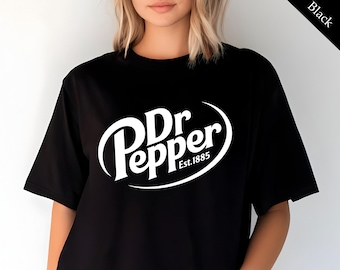 Koszulka Dr Pepper Est 1885, Koszulka Dr Pepper Soda Lover, Modna koszulka Dr Pepper, Prezent dla miłośnika Dr Pepper, Koszulka Dr Pepper Prezent dla mamy