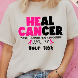 Custom Breast Cancer Support Squad Shirt, Her Fight is Our Fight Shirt, Cancer Support Team T-Shirt, Breast Cancer Shirt, Gift For Friend