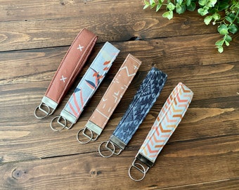 Boho Key Fob / Wristlet Keychain - Choose Your Fabric